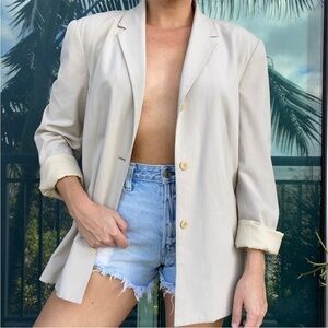 The Limited Khaki Blazer Jacket L